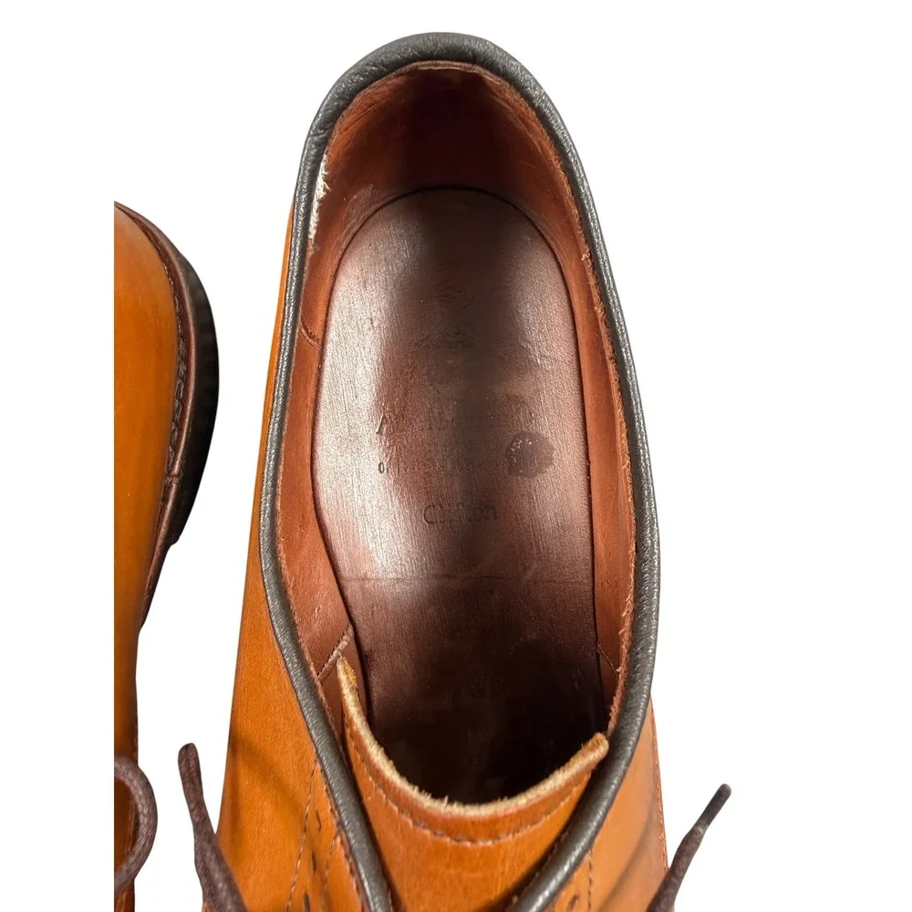 Allen Edmonds Clifton Men's Derby Oxford Walnut Leather Cap Toe Shoe 12 D